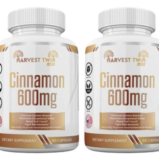 Harvest Twin Cinnamon 600mg – 60 Capsules