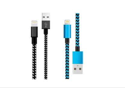 2-Pack iPhone Charger Nylon Braided Fast Charging (3 Ft)