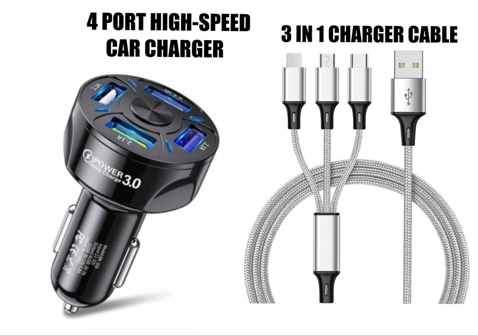 4-Port Charger Combo