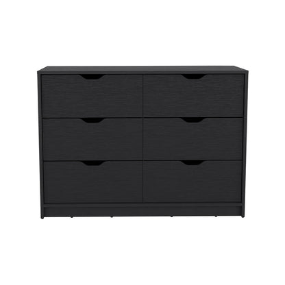 Dresser, Four Drawers, Black Wengue Finish.