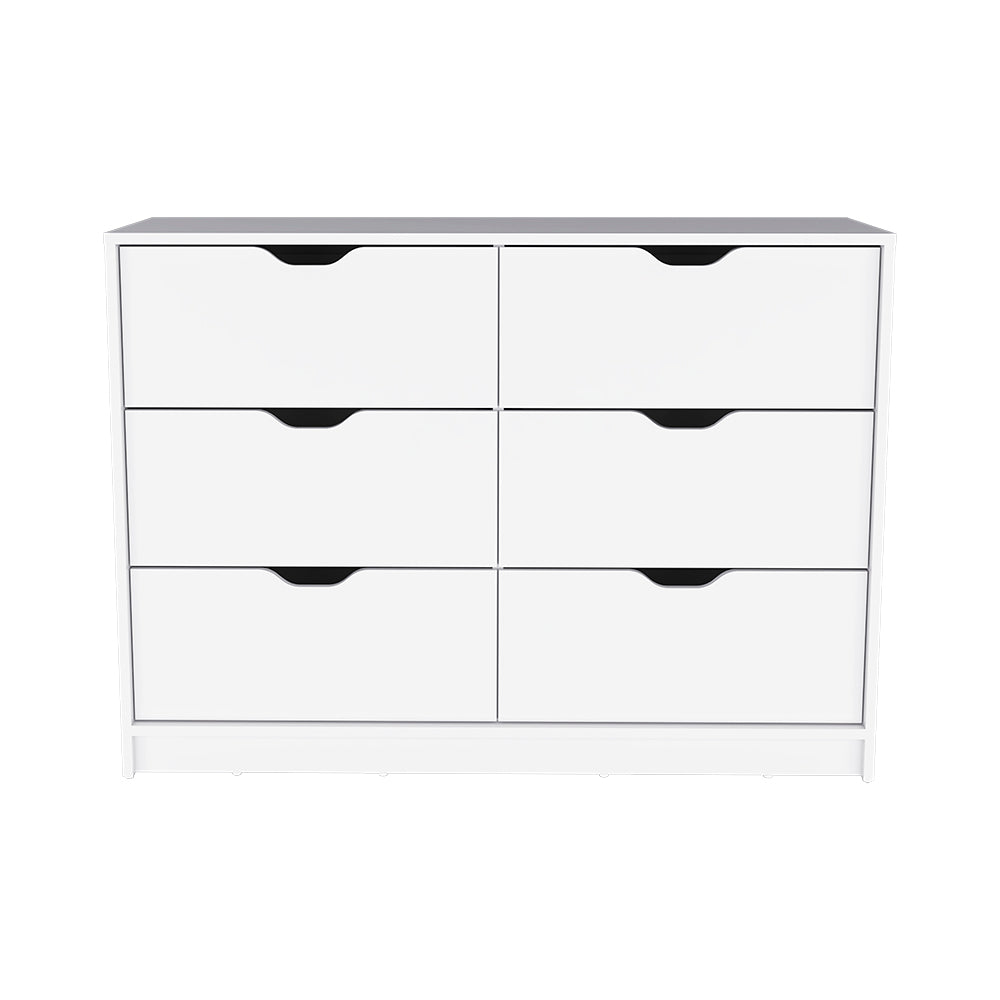 Dresser, Four Drawers, White Finish.