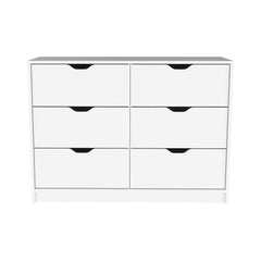 Dresser Curio, Four Drawers, White Finish