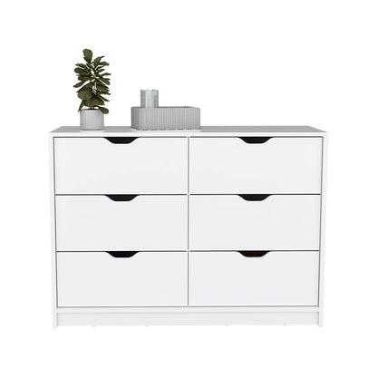 Dresser, Four Drawers, White Finish.