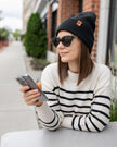 Charcoal Black Beanie