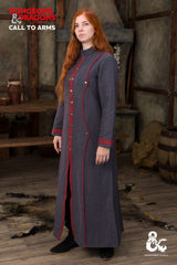 Manteau de sorcier Dungeons &amp; Dragons gris/rouge