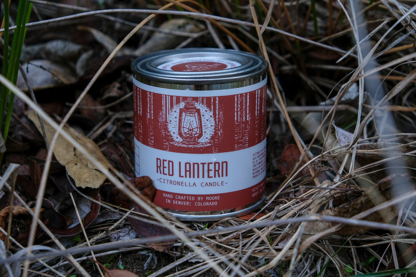 Citronella Candle in Red Lantern