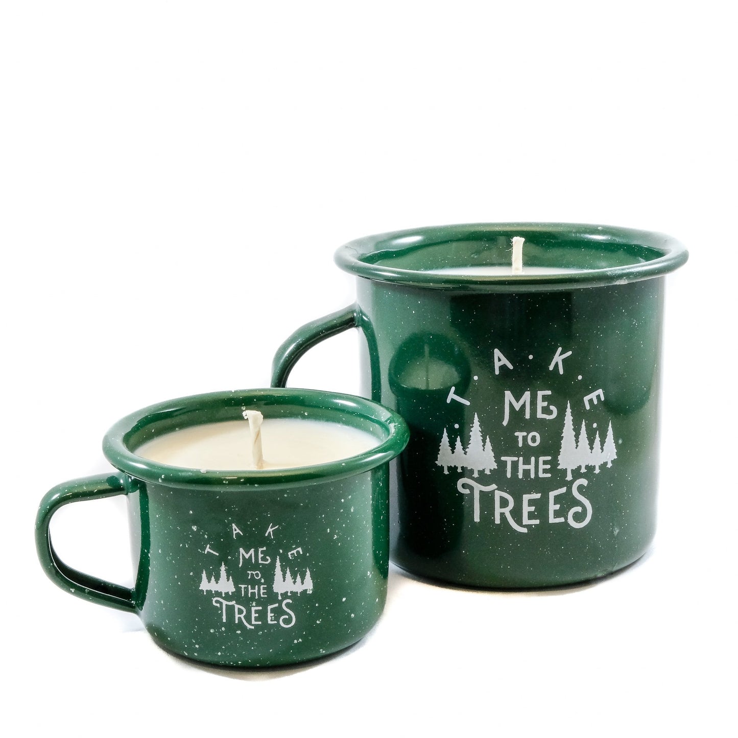 The Trees Enamel Cup Candles.