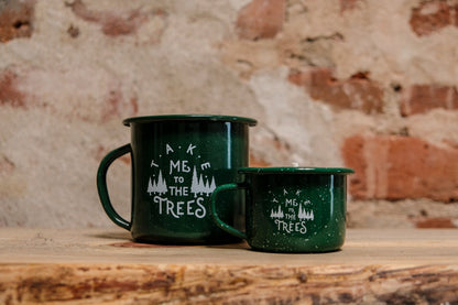 The Trees Enamel Cup Candles.