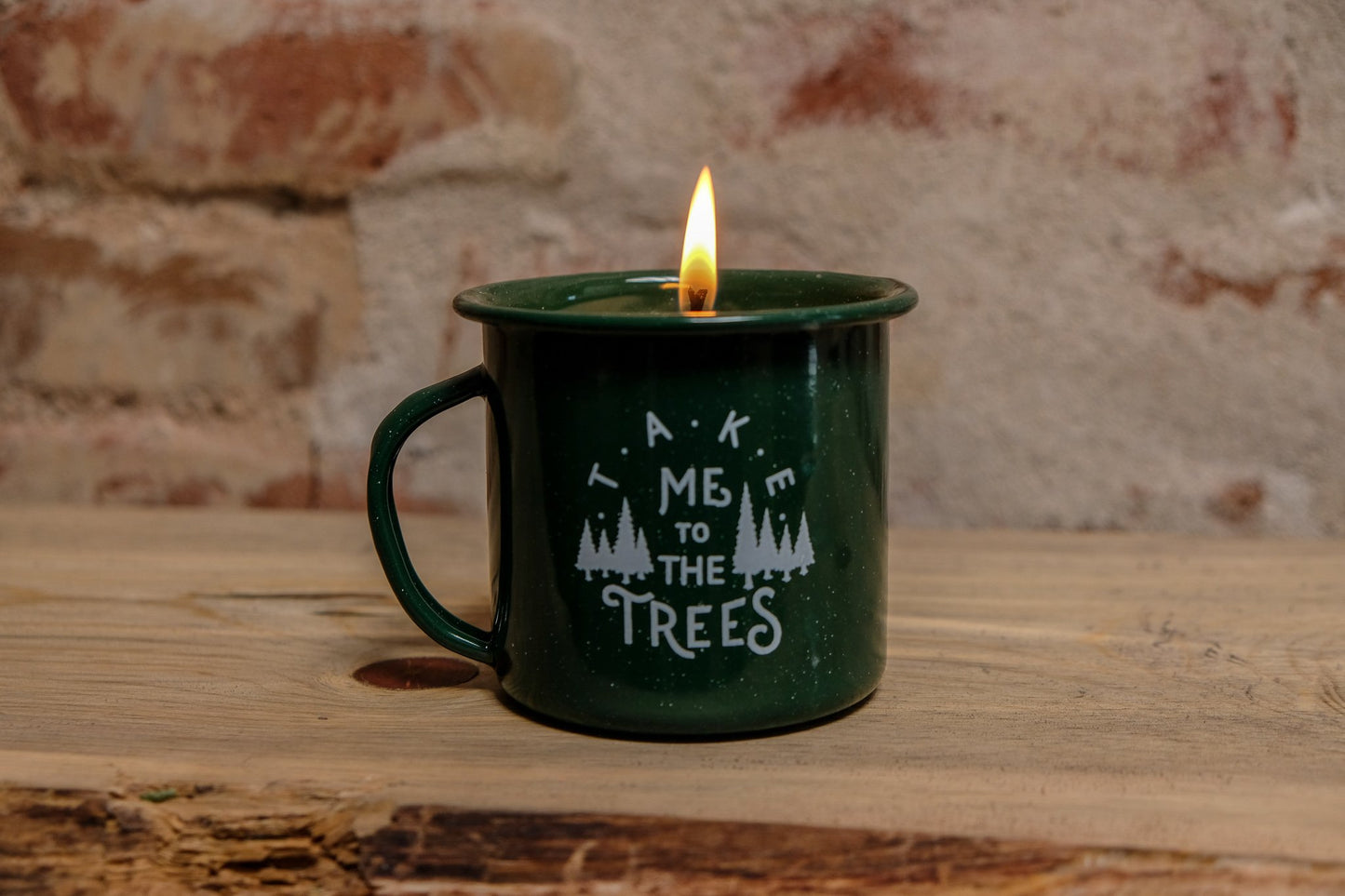 The Trees Enamel Cup Candles.