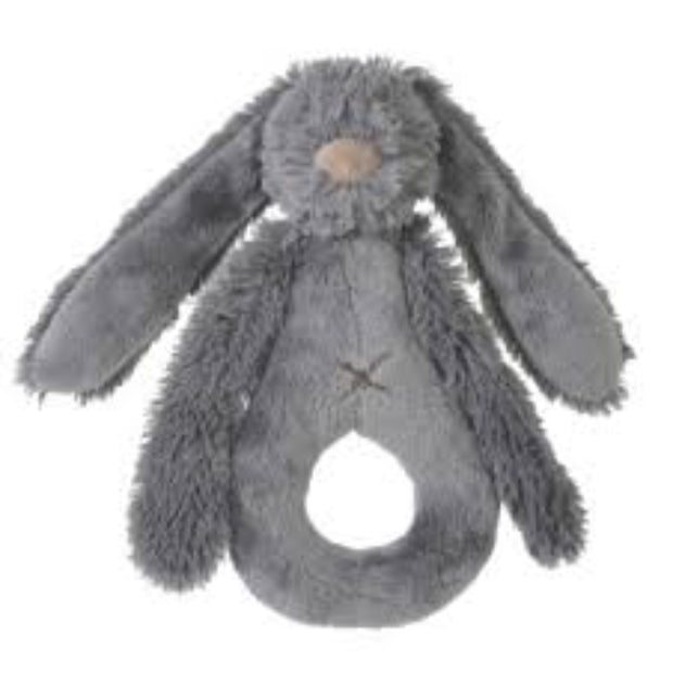 Deep Grey Rabbit Rattle