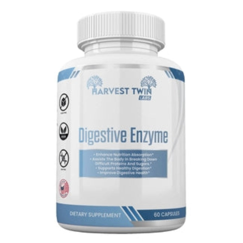 Harvest Twin Labs Digestive Enzyme Dietary Supplement – 60 Capsules