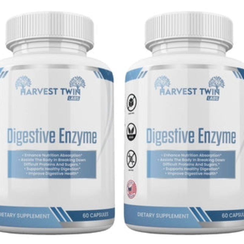 Harvest Twin Labs Digestive Enzyme Dietary Supplement – 60 Capsules