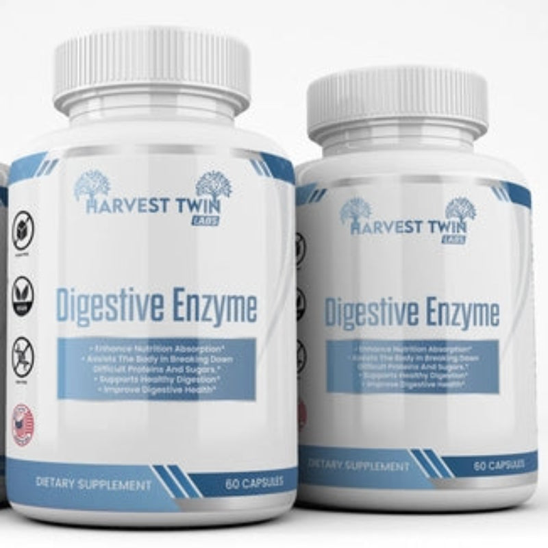 Harvest Twin Labs Digestive Enzyme Dietary Supplement – 60 Capsules