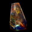 LED Light Bulb Lamp with Wooden Base - Unique Decorative Lighting (Flame Design)