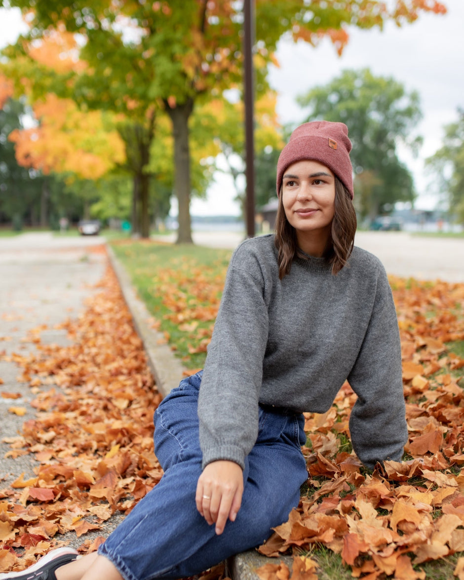 Rusty Burgundy Beanie