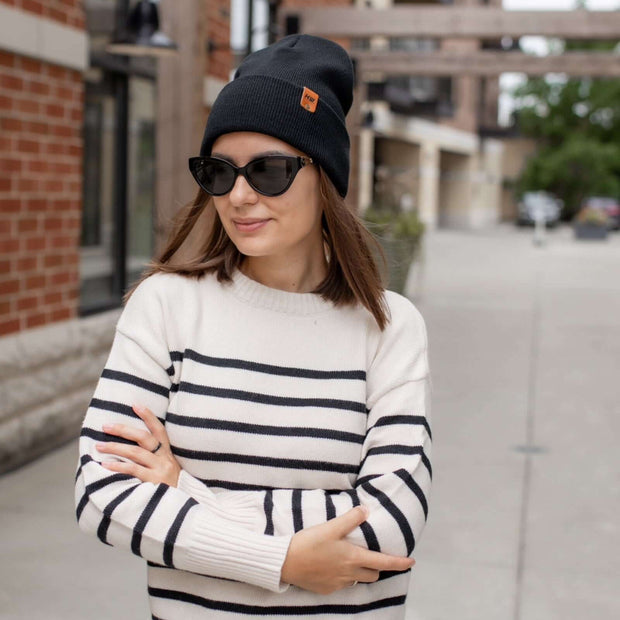 Black Charcoal Beanie
