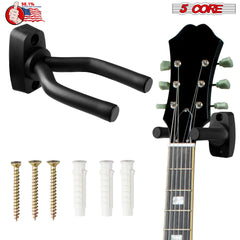 5Core Guitar Wall Mount Hanger Display Wall Hook Soft Padding Holder