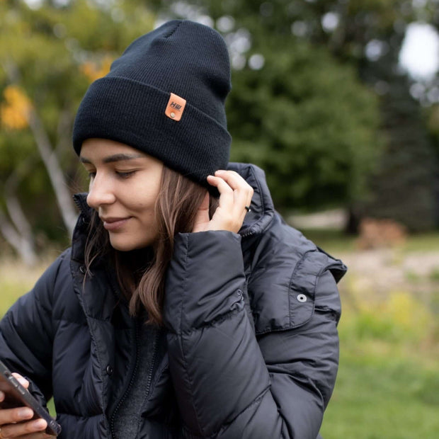 Midnight Black Beanie