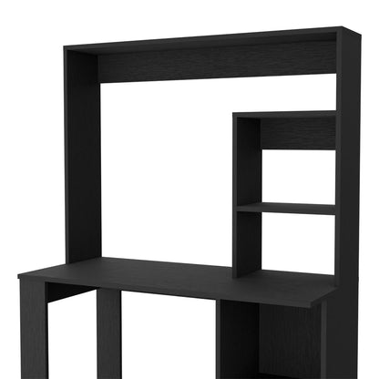 Desk, Hutch, Black Wengue Finish.