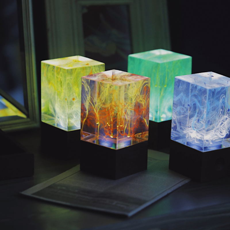 Resin Table Lamps.