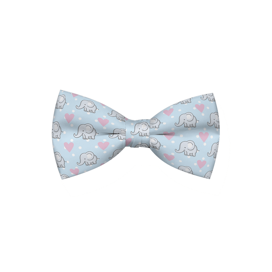 Elephant Dog Bow Tie