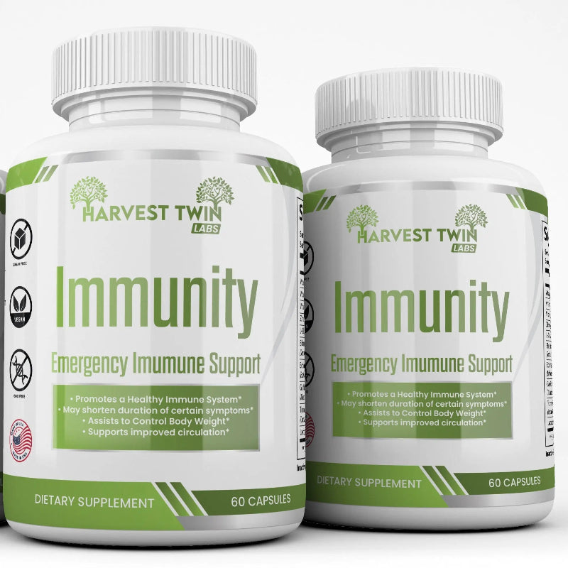 Harvest Twin Labs Immunity Emergency Immune Support Dietary Supplement – 60 Capsules