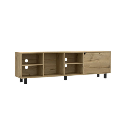 TV Stand for TV´s up 70", Four Open Shelves, Light Oak.