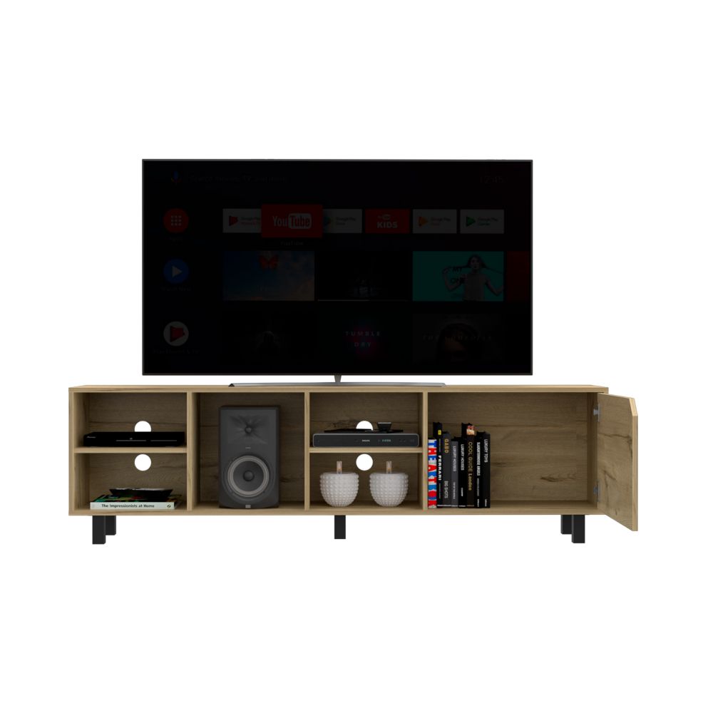 TV Stand for TV´s up 70", Four Open Shelves, Light Oak.