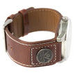 F&S Pro Men's Stainless Steel Watch with Brown Leather Band