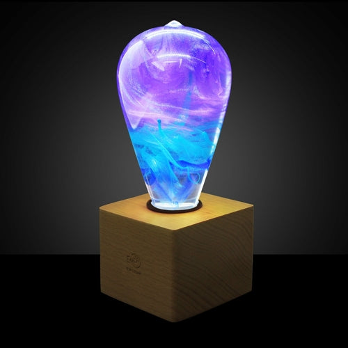 Multicolor Glowing Light Bulb Lamp – LED Decorative Table Lamp