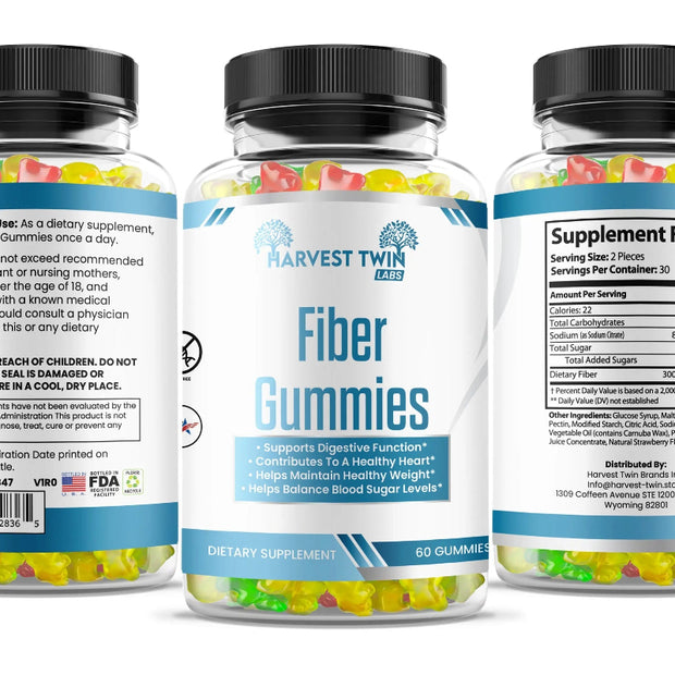 Harvest Twin Fiber Gummies Dietary Supplement – 60 Gummies