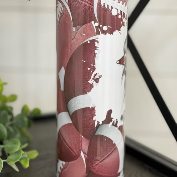 Football Mom Drink Tumbler 20oz