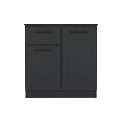 Multi-Functional Dresser Carlin, Top Surface as TV Stand, Black Wengue