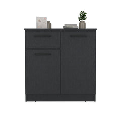 Multi-Functional Dresser Carlin, Top Surface as TV Stand, Black Wengue