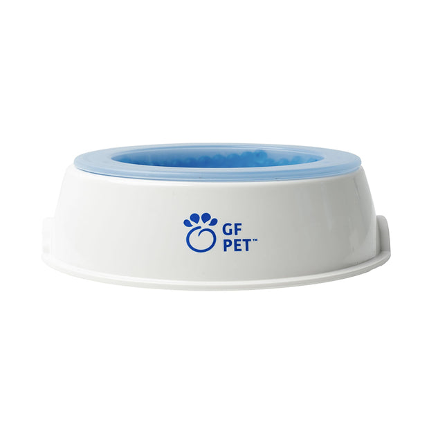 GF PET Pet Bowl – White with Blue Interior