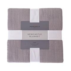 Couverture de lit en bambou surdimensionnée Newcastle Grey Queen