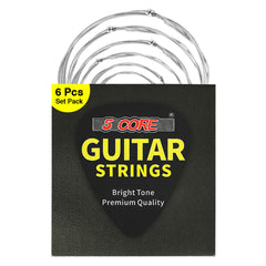 5Core Acoustic Guitar Strings 0.010-0.048 Steel Gauge Heavy Duty w