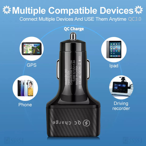 Chargeur de voiture multi-ports