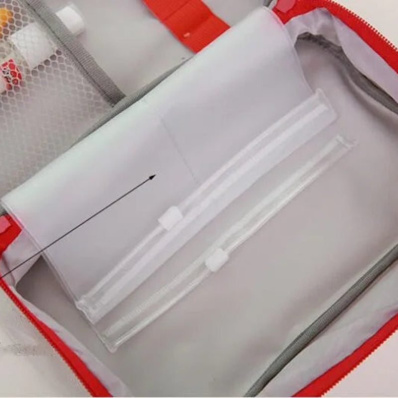 Portable Medium First Aid Pouch Empty Medical Supply Bag for Car Emergency and Survival Kits