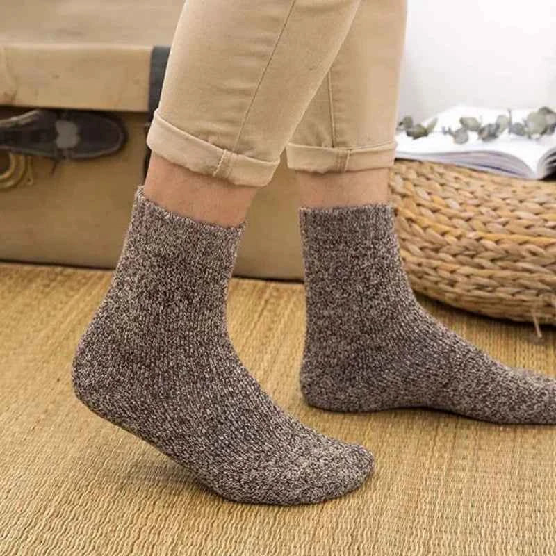 Premium Wool Socks Set - 6 Pairs, Soft & Warm