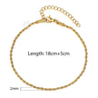 Gold and Silver Rope Chain Necklace - Classic Twisted Link Chain (2mm–5mm) for Timeless Elegance