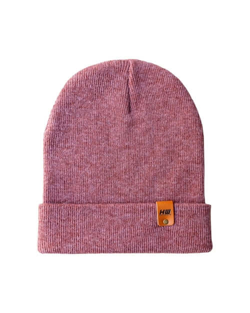 Traditional Silent Cuffed Beanie Rusty Burgundy