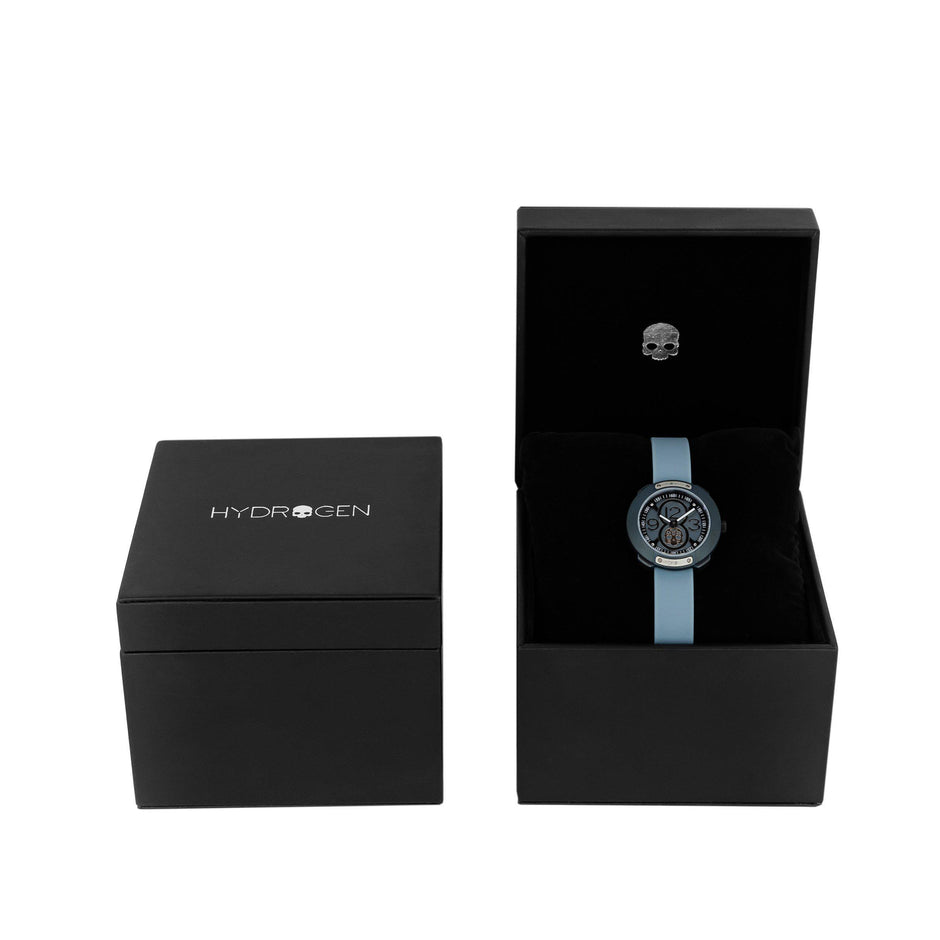 Reloj Vista Número Azul