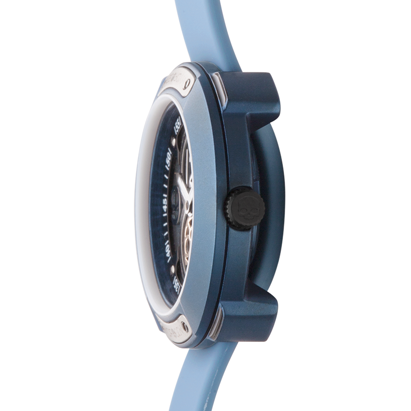 Reloj Vista Número Azul