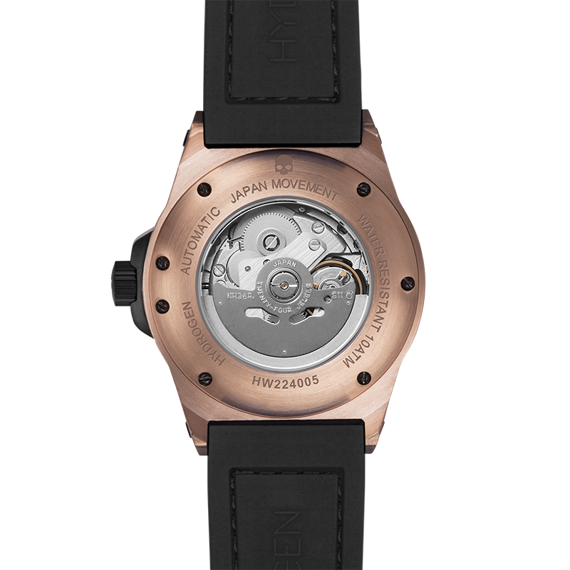 Otto Black Rose Gold Men's Watch