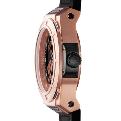 Otto Black Rose Gold Men's Watch