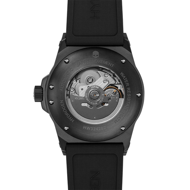 Men's Automatic Carbon Dial Watch - Hydrogen Black Automatic Timepiece
