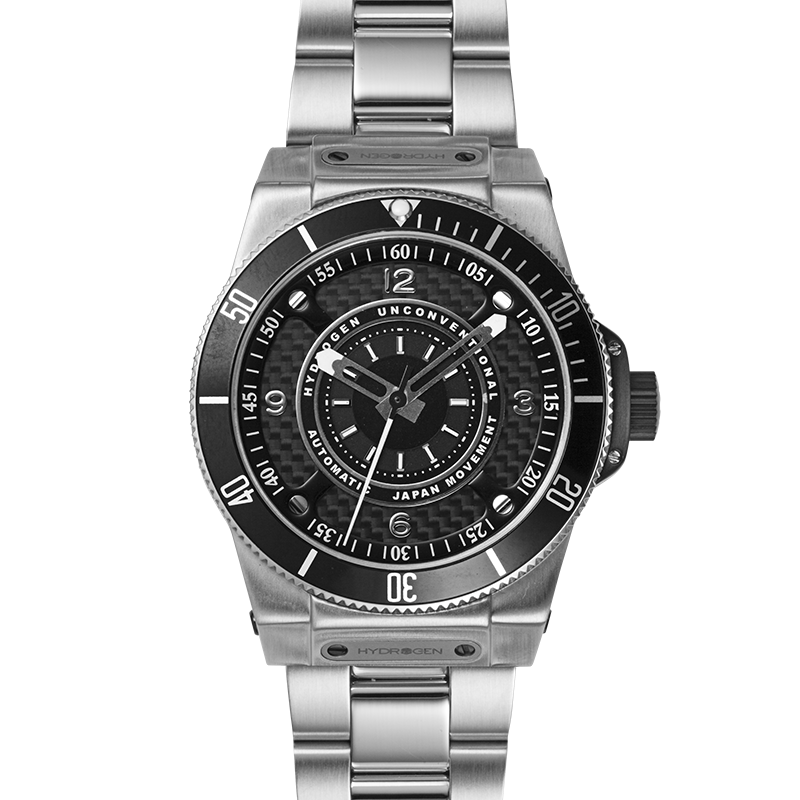 Sportivo Silver Black Men's Watch