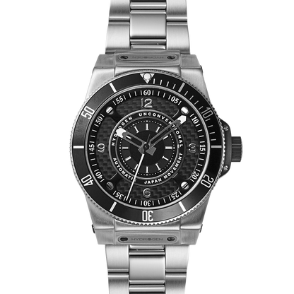 Sportivo Silver Black Men's Watch