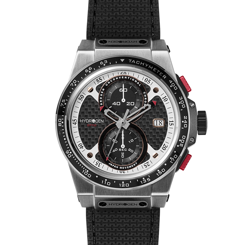 Otto Chrono Black Silver Men's Watch